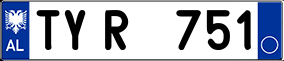 Trailer License Plate